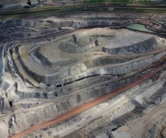 Black Thunder coal mine aerial view Black Thunder Coal Mine aerial view